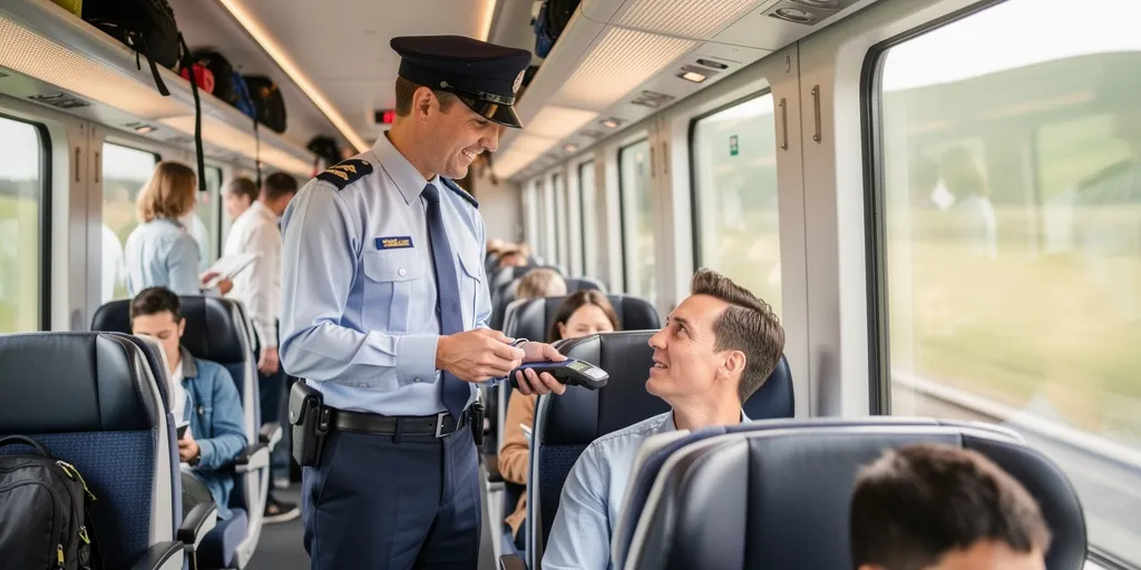 commercial a bord des train