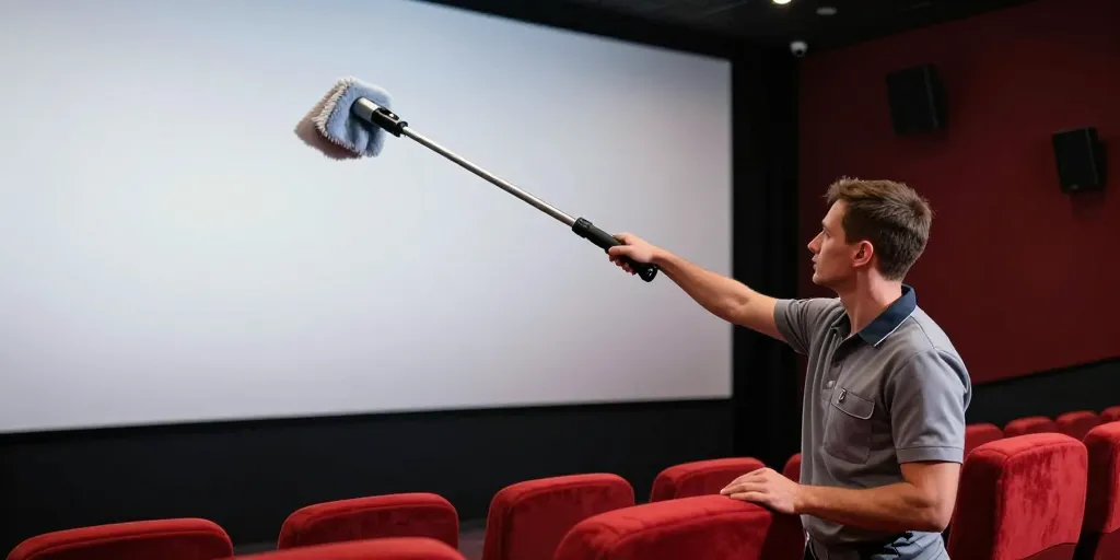 nettoyeur d'écran de cinema